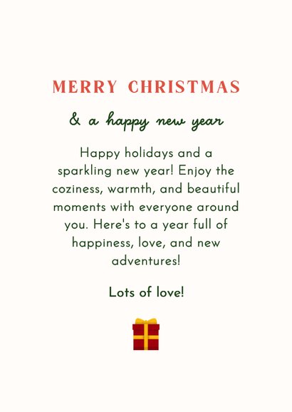 Kerstkaart met kerstboom van gekleurde cadeaus bonprix 3