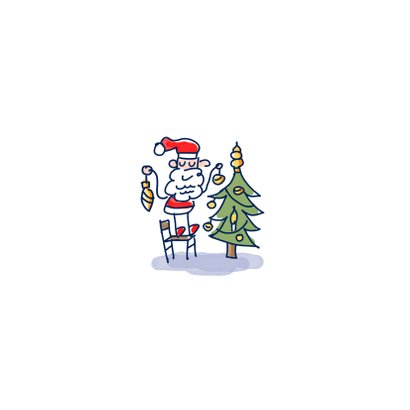 Kerstkaart met kerstman en rendier op de fiets Achterkant