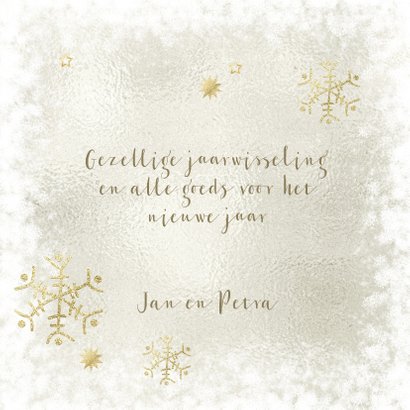 Kerstkaart met konijn in de sneeuw 3