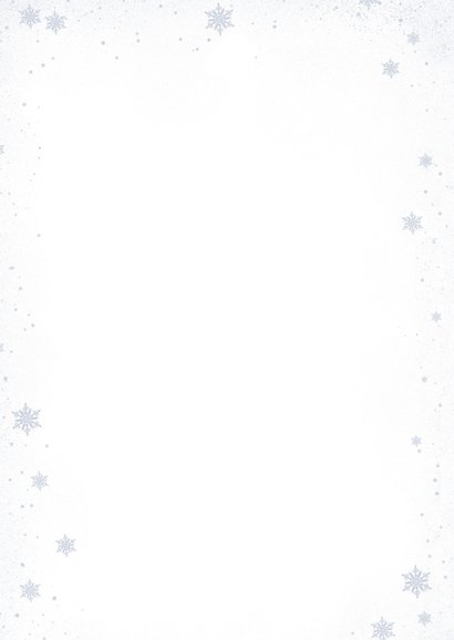 Kerstkaart met mannetjes damhert Achterkant