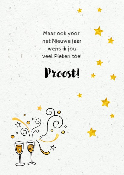Kerstkaart met pieken 3