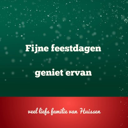kerstkaart met rendier en kerstmuts 3