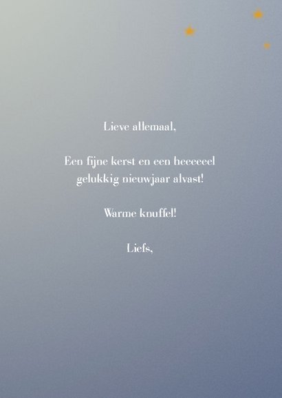 Kerstkaart met rendiertje lichtjes gewei GHZ 3