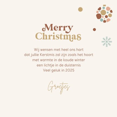 Kerstkaart met retro typografie 3