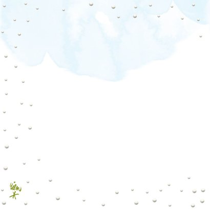 Kerstkaart met Roodborstje in de sneeuw 2