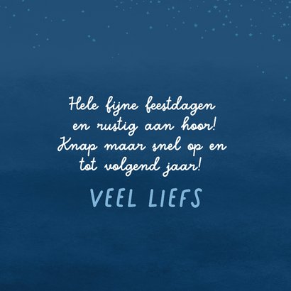 Kerstkaart met slapende kerstman 3