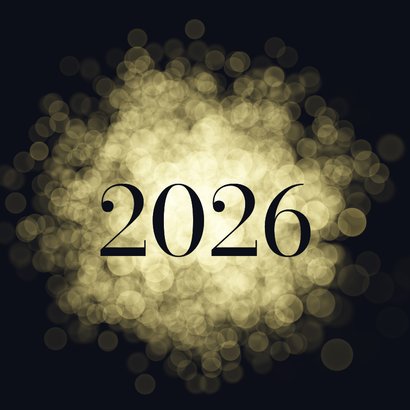 Kerstkaart met sprankelende, sfeervolle bokeh lichtjes 2