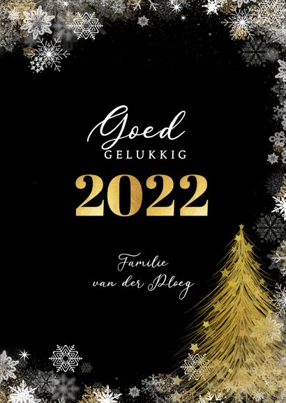 Kerstkaart met sterren en collage van 12 foto's 3