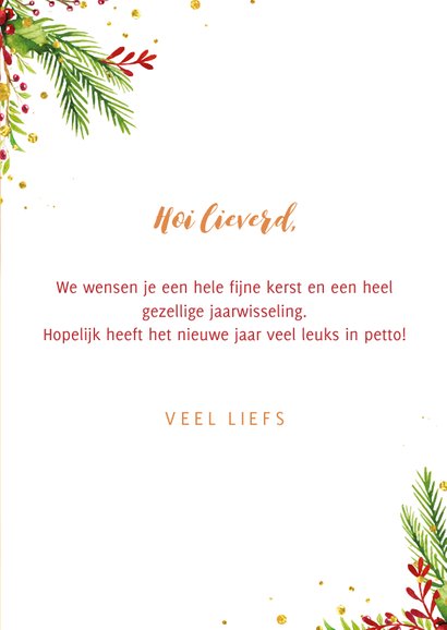 Kerstkaart met tekst 'the most wonderful time of the year' 3