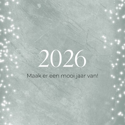 Kerstkaart met twee foto's 2026-2027 2
