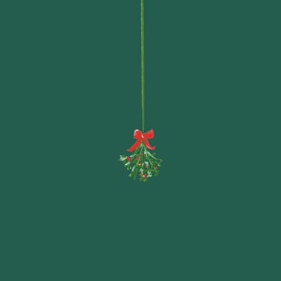 Kerstkaart met twee poezen 2