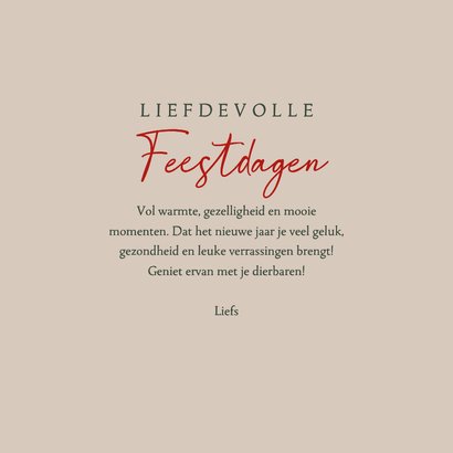 Kerstkaart met versierde kerstboom en hondjes 3