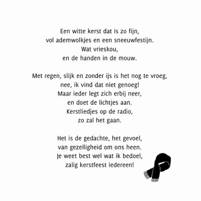 Kerstkaart met warme wintermuts 3