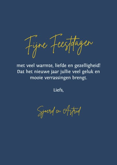 Kerstkaart met winterhuisjes 3