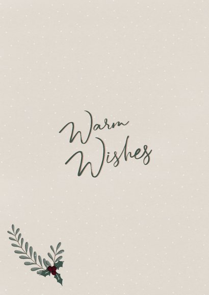 Kerstkaart met winterse krans 2
