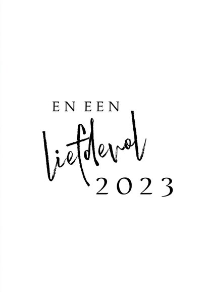 Kerstkaart modern 2022-2023 met Mistletoe 3