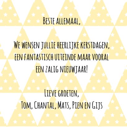 Kerstkaart modern best wishes 3