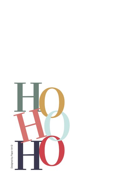 Kerstkaart - Modern - Hohoho 2