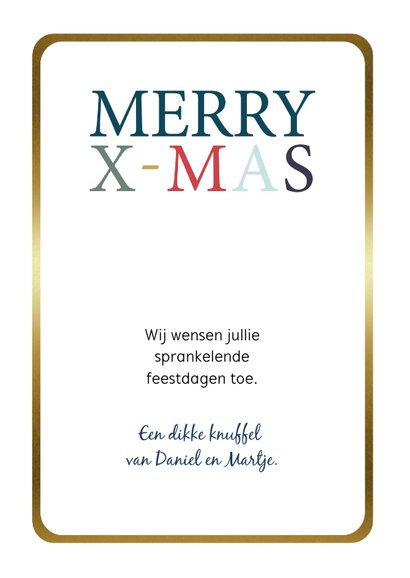 Kerstkaart - Modern - Hohoho 3