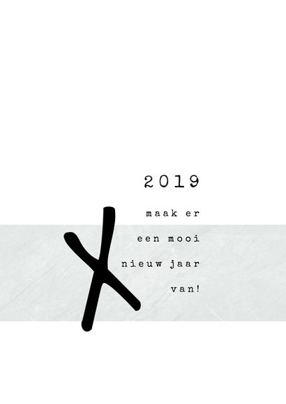 Kerstkaart modern, merry Xmas met leuke typografie 3