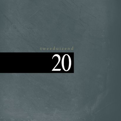 Kerstkaart modern, met 2020 en sterretjes in goudlook 2