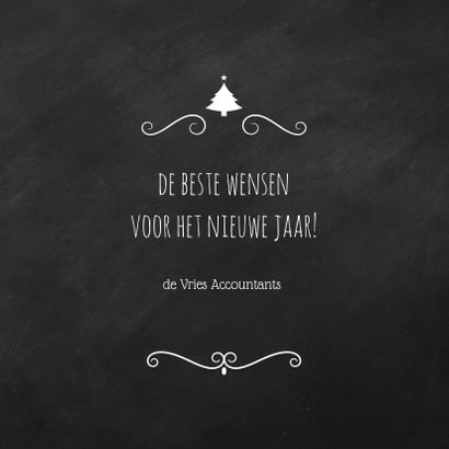Kerstkaart modern wit hout 3