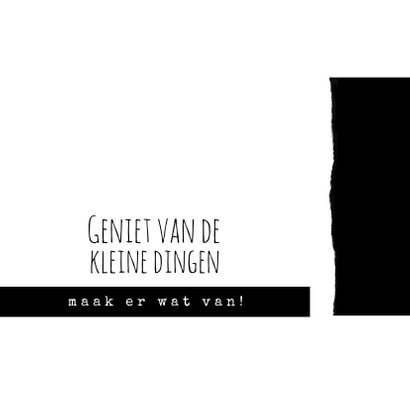 Kerstkaart modern, zwartwit met tekst 3