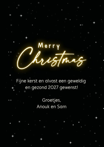 Kerstkaart moderne kerstboom met glow effect 3
