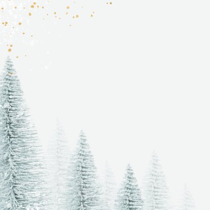 Kerstkaart moeilijke tijd verlies verdriet kerstbomen corona 2
