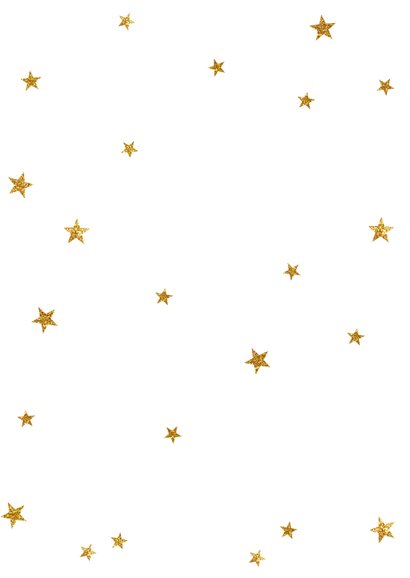 Kerstkaart negatief gouden sterretjes - BC Achterkant