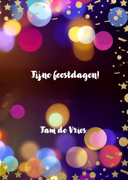 Kerstkaart neon glamour - LO 3