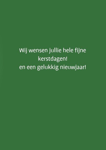 Kerstkaart neonlight groen 3