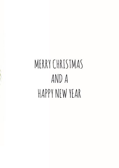 Kerstkaart net 3 gele kerstballen 3