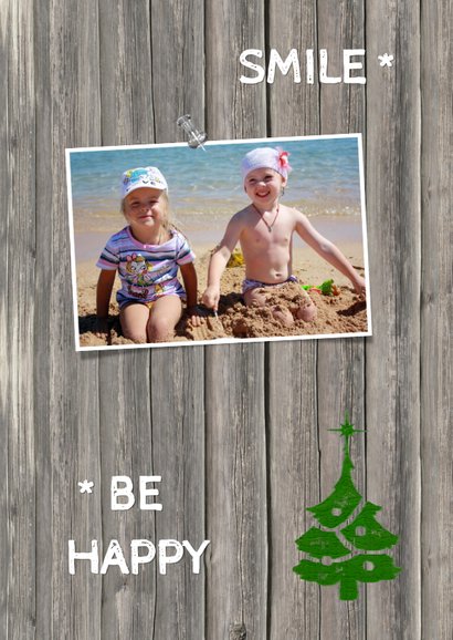 Kerstkaart on the beach 2