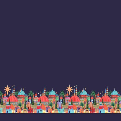 Kerstkaart Oriental city 2