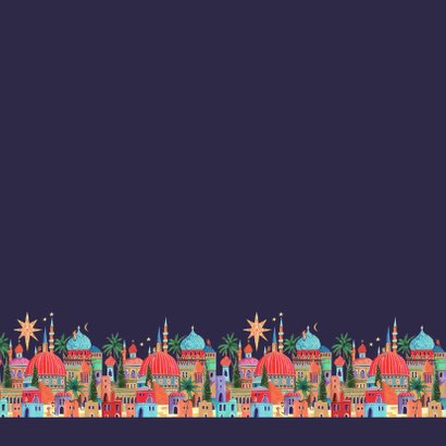 Kerstkaart Oriental city 2