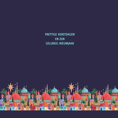 Kerstkaart Oriental city 3