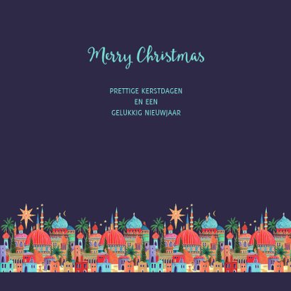 Kerstkaart Oriental city 3