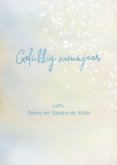 Kerstkaart pimpelmeesjes met sneeuwrand 3