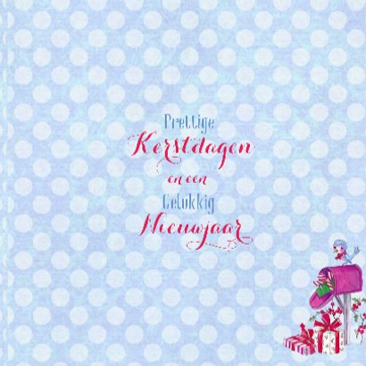 Kerstkaart Poezen kerst winter 3