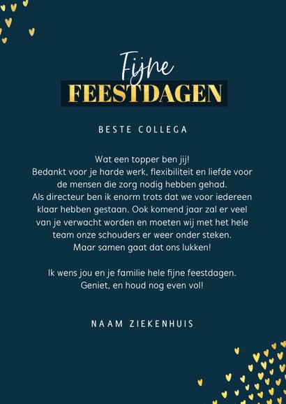 Kerstkaart positiviteit medewerkers corona liefde 3