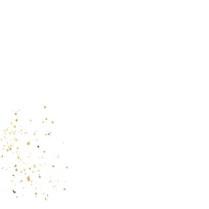 Kerstkaart relatie stijlvol kerstbal watercolour goud 2024 Achterkant