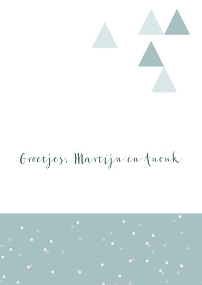 Kerstkaart rendier grafisch stijlvol 3