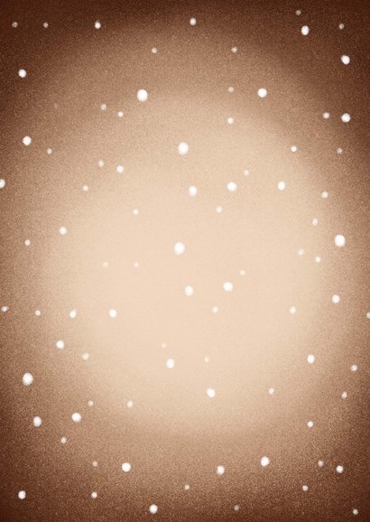 Kerstkaart rendier kerstlampjes sneeuw Merry Christmas Achterkant