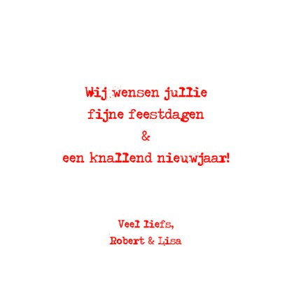 Kerstkaart rendier sneeuw op kraft 3
