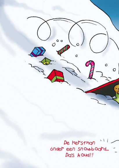 Kerstkaart Rocco Snowboard - RN 2