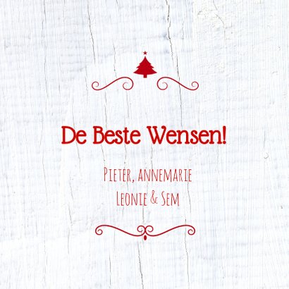 Kerstkaart rode ster 2019 3