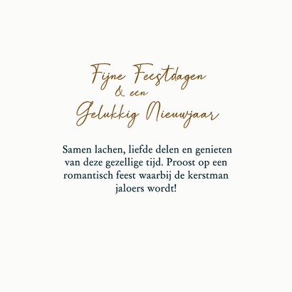 Kerstkaart romantisch paar 3