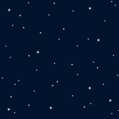 Kerstkaart roodborst rode muts en maan Achterkant