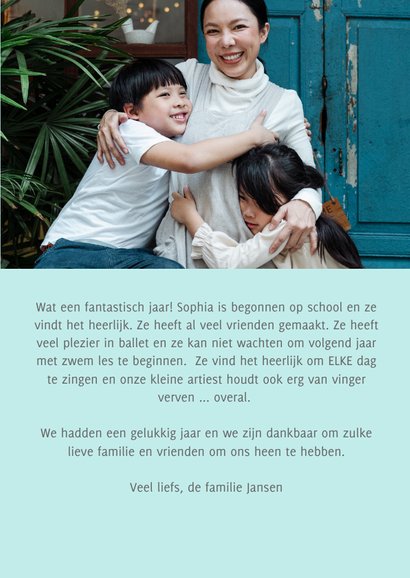 Kerstkaart roodborstjes met besjes en bladeren 3